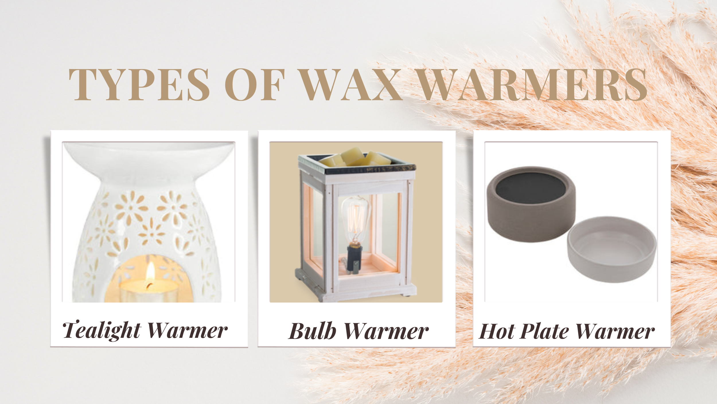 Different types of wax melt warmers may affect the scent throw. We've tested 3 different style warmers with our melts and wanted to share some key points along with our observations below.